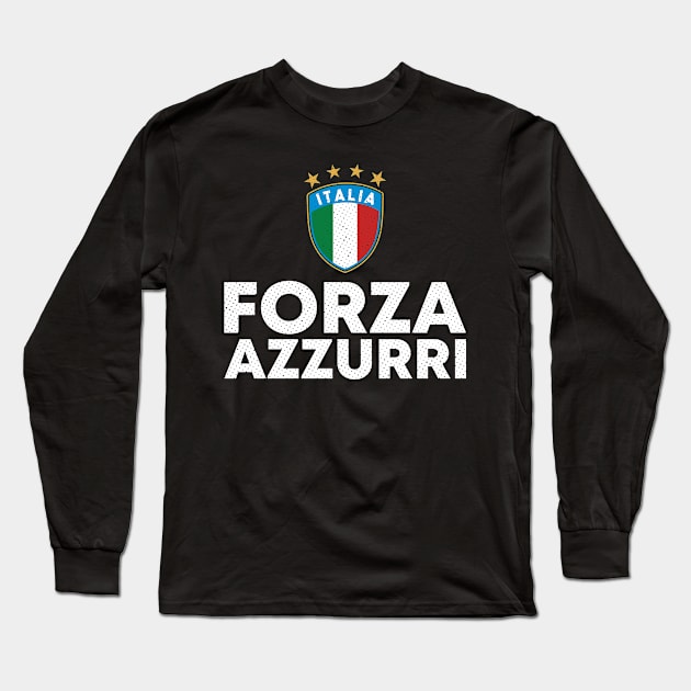 Forza Azzurri Italia Supporter Long Sleeve T-Shirt by zeno27